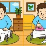 IQ test: najděte 3 rozdíly na obrázku chlapce žehlícího košili za 85 sekund IQ test: najděte 3 rozdíly na obrázku chlapce žehlícího košili