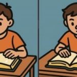 IQ test: najděte 3 rozdíly na obrázku studenta s knihou za 49 sekund IQ test: najděte 3 rozdíly na obrázku studenta s knihou